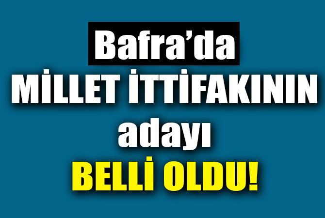 Millet ittifakının adayı belli oldu