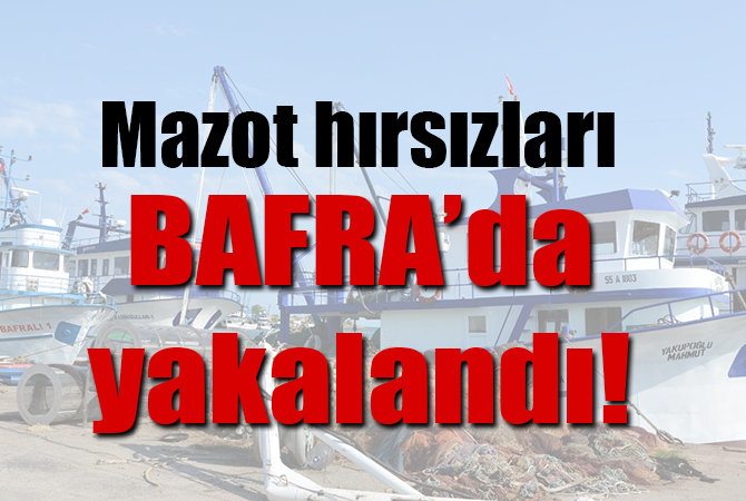 Balıkçı teknesinden mazot hırsızlığına 3 tutuklama