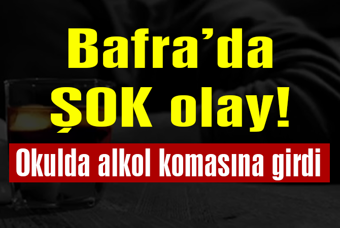 Bafra’da şok olay: Okulda komaya girdi