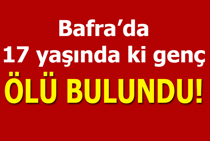 17 yaşında ki genç ölü bulundu!