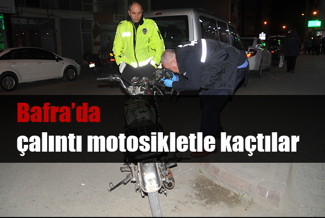 Dur ihtarına uymayan motosiklet çalıntı çıktı