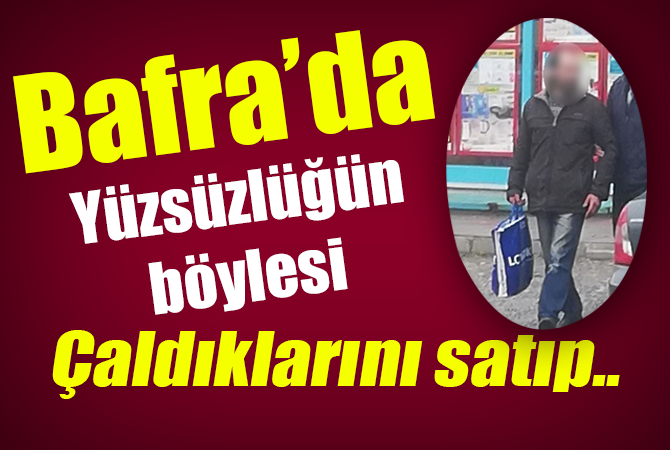 Marketten çay çalarken yakalandı