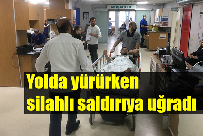 Yolda yürürken husumetlileri silahla vurdu