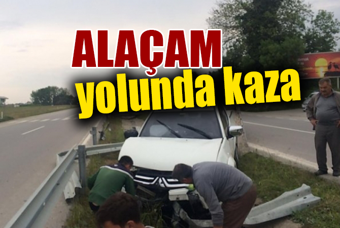 Alaçam yolunda kaza