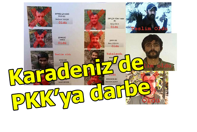 Karadeniz’de PKK’ya darbe