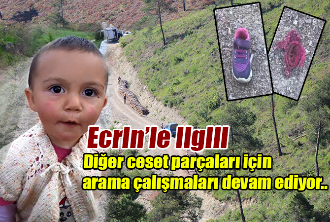 Ecrin’le ilgili diğer ceset parçaları aranıyor