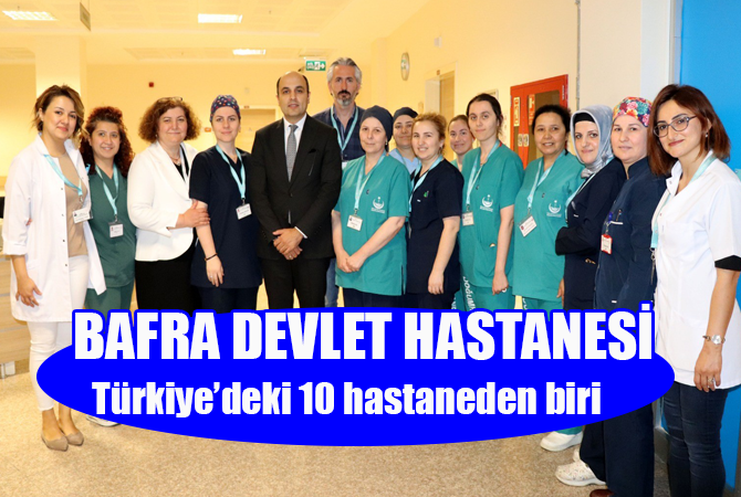 Bafra Devlet Hastanesine “Anne Dostu Hastane” unvanı
