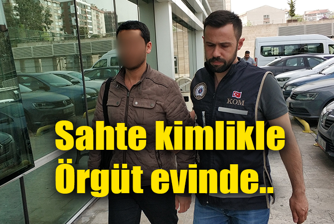 örgüt evinde yakalandı