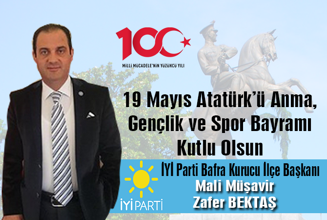 ZAFER BEKTAŞ’TAN KUTLAMA MESAJI