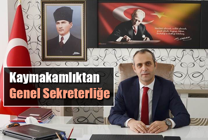 Bafra Kaymakamı Adanur, Trabzon Büyükşehir Belediyesine genel sekreter oldu