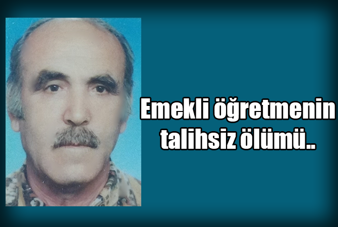 Emekli öğretmen kazada hayatını kaybetti