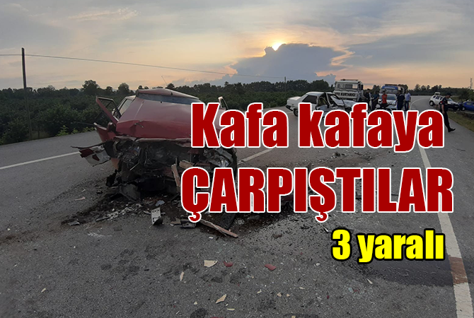 Samsun’da trafik kazası: 3 yaralı