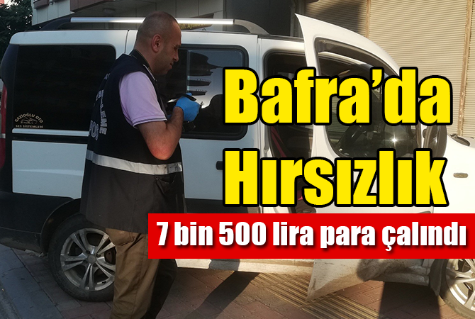 Park halindeki araçtan 7 bin 500 lira para çalındı