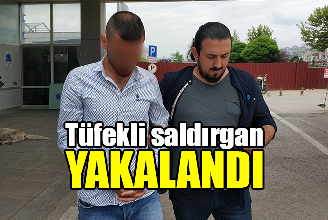 Tüfekle bir kişiyi yaralayan genç yakalandı