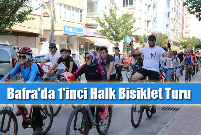 Bafra’da 1’inci Halk Bisiklet Turu