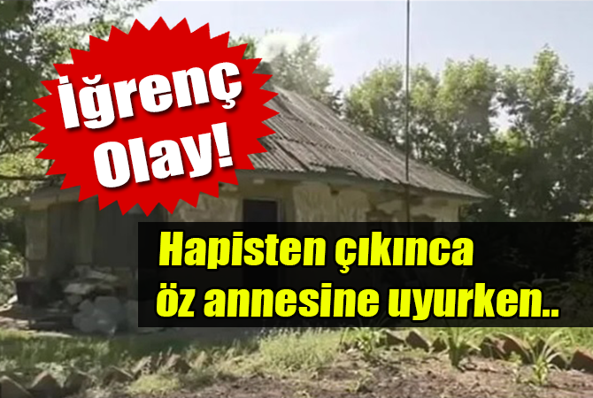 HAPİSTEN ÇIKINCA ÖZ ANNESİNE TECAVÜZ ETTİ