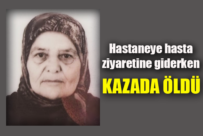 hasta ziyaretine giderken kazada öldü