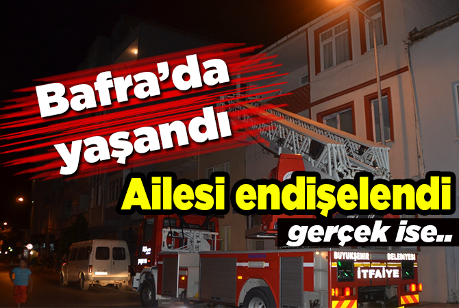 Evde uyuyakalan genç polisi ve itfaiyeyi alarma geçirdi