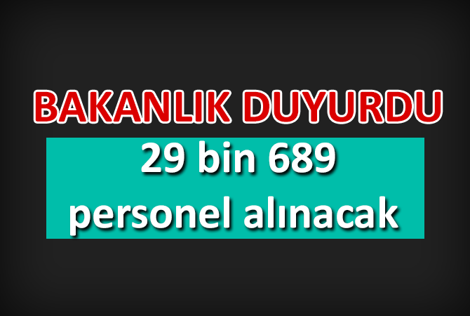 Sağlık Bakanlığı’na 29 bin 689 personel alınacak