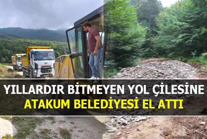 Atakum Belediyesi’nden ‘yol’ hizmeti