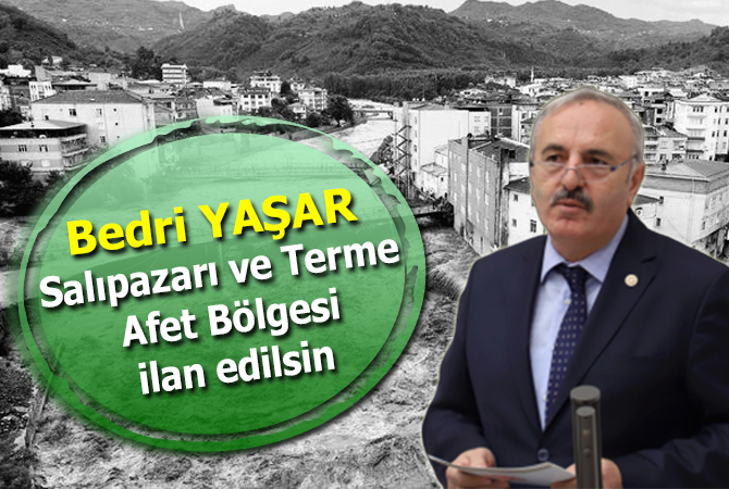Salıpazarı ve Terme ilçeleri Afet bölgesi ilan edilsin