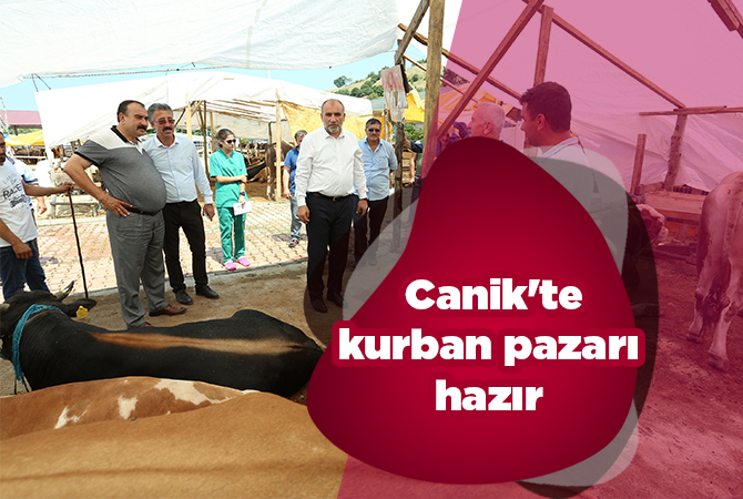 Canik’te kurban pazarı hazır