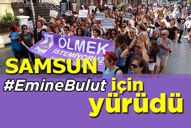 Kadın şiddetine karşı gerçekleştirilen yürüyüşe erkekler de destek verdi