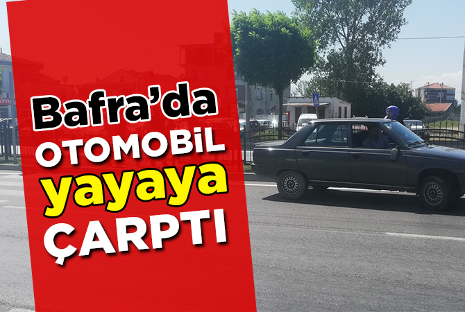 Otomobilin çarptığı yaya yaralandı 