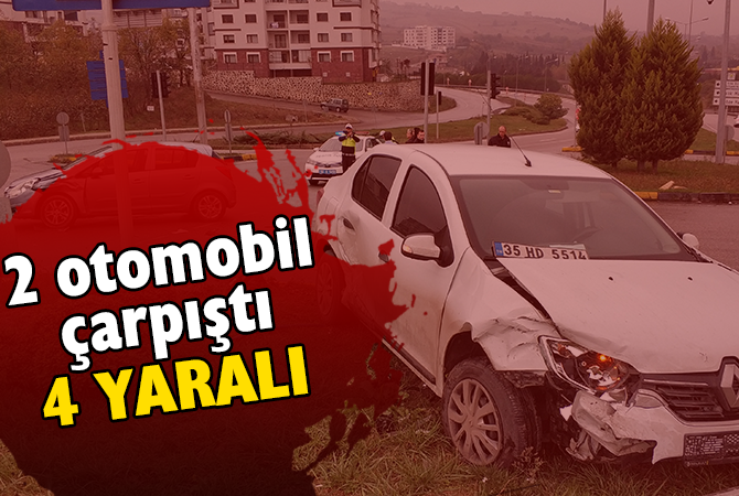 Samsun’da otomobiller çarpıştı: 4 yaralı