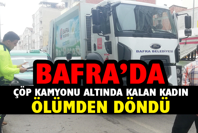 Çöp aracının çarptığı yaya ölümden döndü