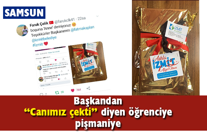 Başkandan “Canımız çekti” diyen öğrenciye pişmaniye