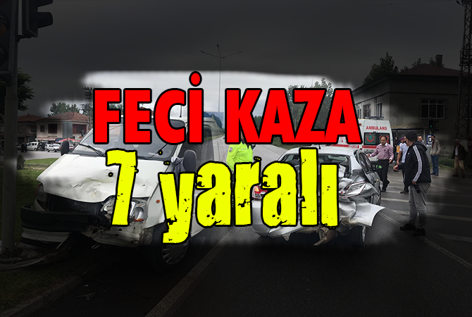 Samsun’da trafik kazası: 7 yaralı