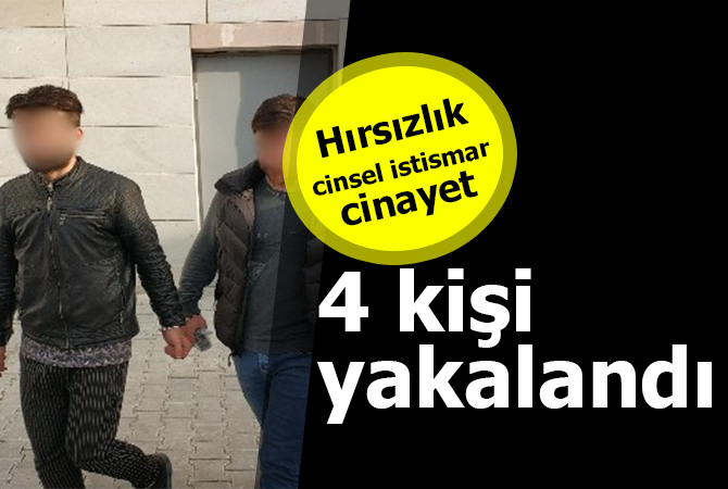 Samsun’da haklarında hapis cezası bulunan 4 kişi yakalandı