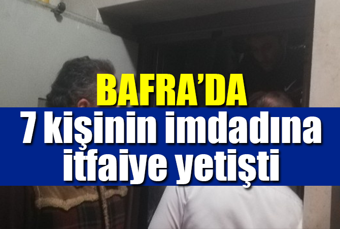 Asansörde mahsur kalan 7 kişi kurtarıldı