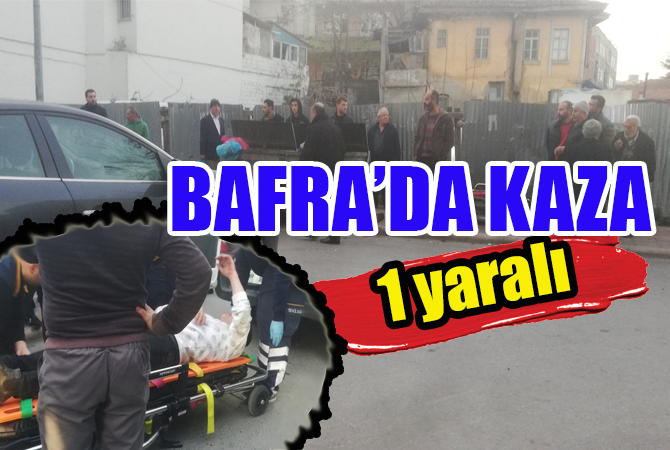 Otomobil ile motosiklet çarpıştı