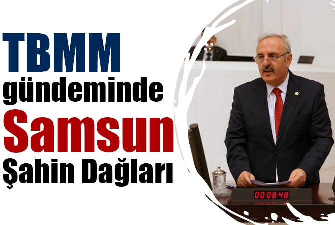 TBMM gündeminde Samsun Şahin Dağları