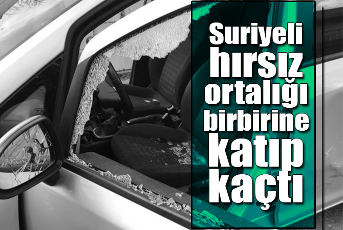 Suriyeli hırsız ortalığı birbirine katıp kaçmayı başardı