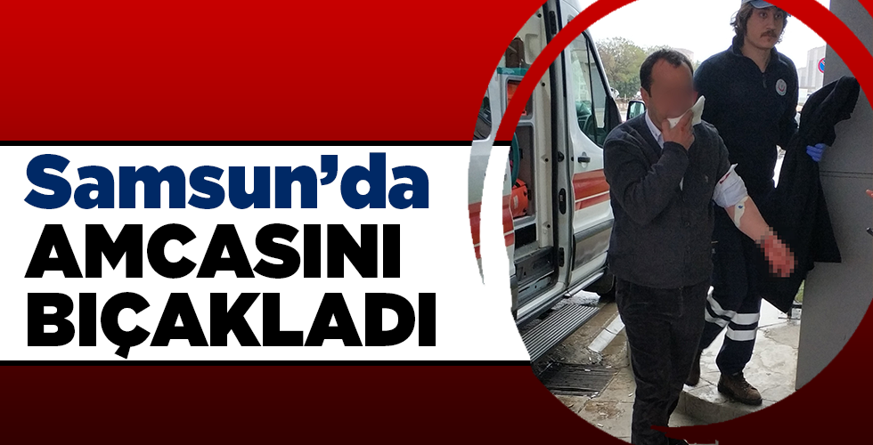 Samsun’da Amcasını bıçakladı