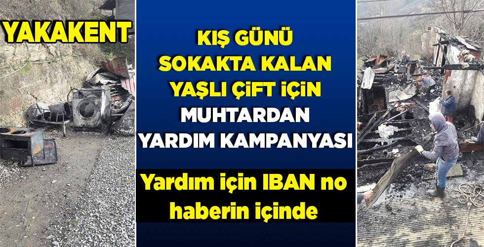 Yaşlı çift yardım bekliyor