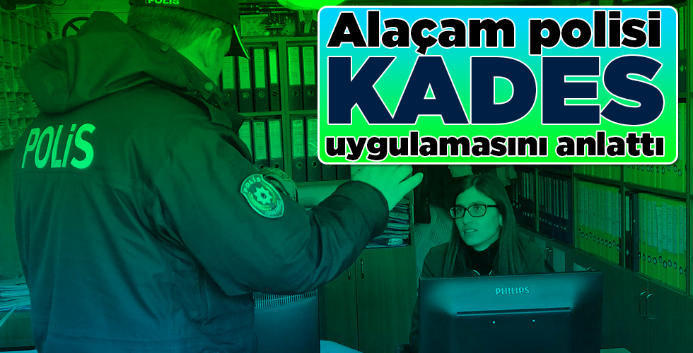 Alaçam polisi KADES uygulamasını anlattı