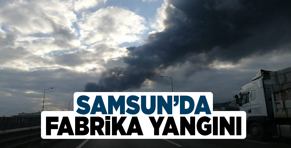 samsun’da fabrika yangını