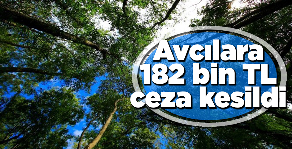 Avcılara 182 bin TL ceza kesildi
