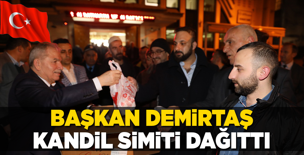 İLKADIM BELEDİYESİ KANDİL DOLAYISIYLA İLÇEDEKİ CAMİLERDE KANDİL SİMİDİ DAĞITTI