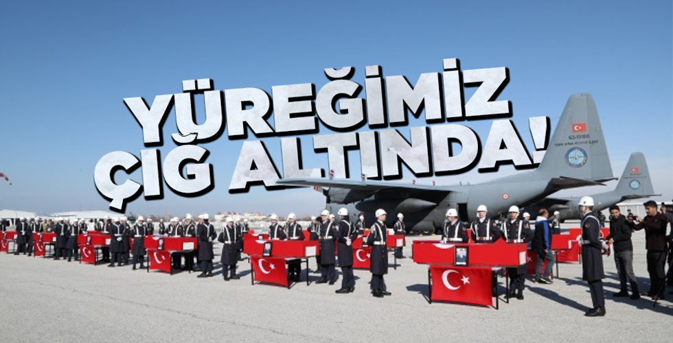 ŞEHİTLERİMİZ SON YOLCULUĞUNA UĞURLANDI