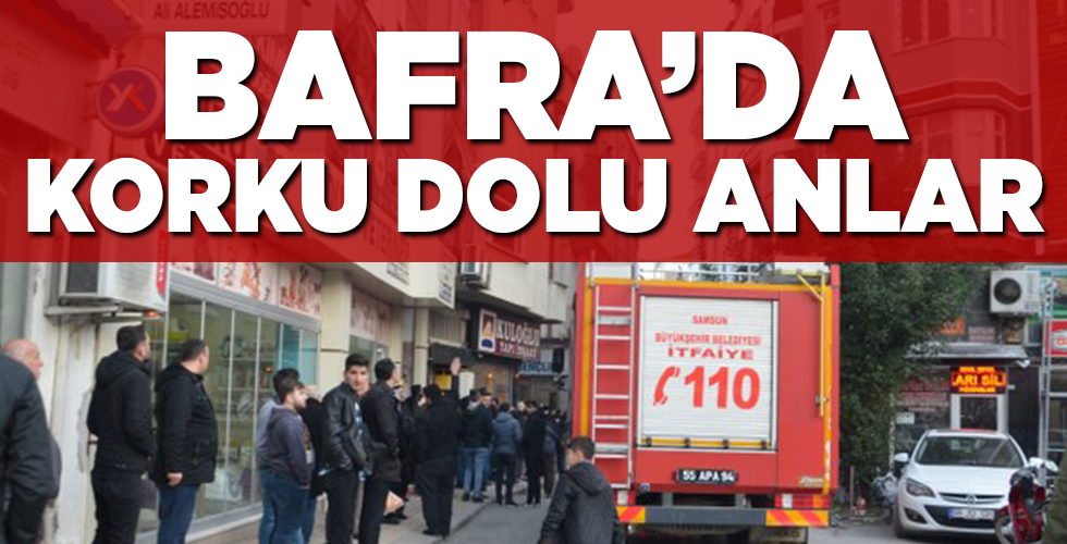 bafra’da yangın korkuttu