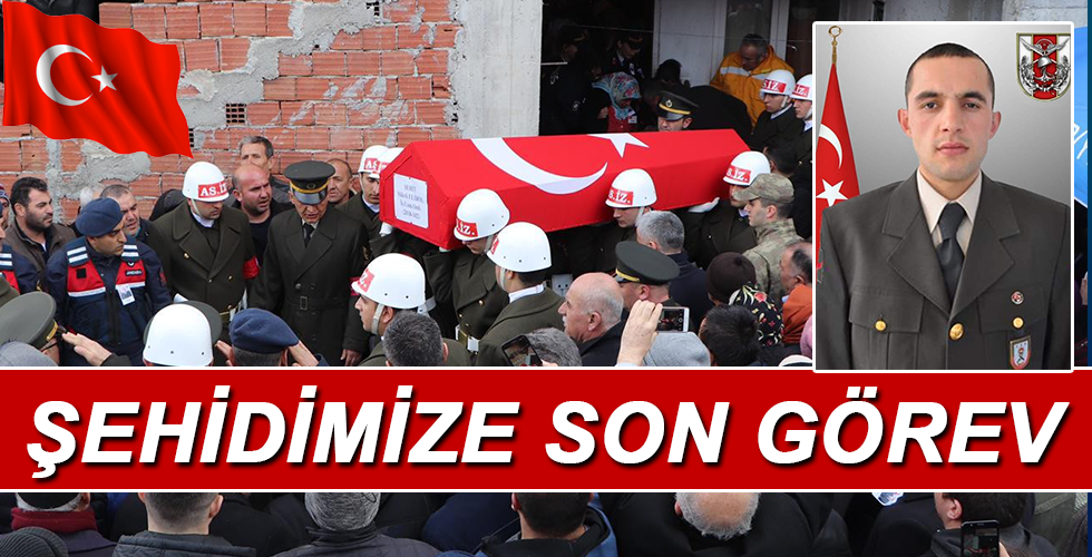 İdlib şehidi son yolculuğuna uğurlandı