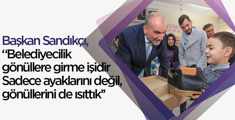 Sandıkçı, “Belediyecilik gönüllere girme işidir” Sadece ayaklarını değil, gönüllerini de ısıttık