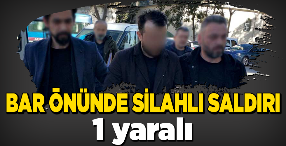bar önünde silahlı saldırı