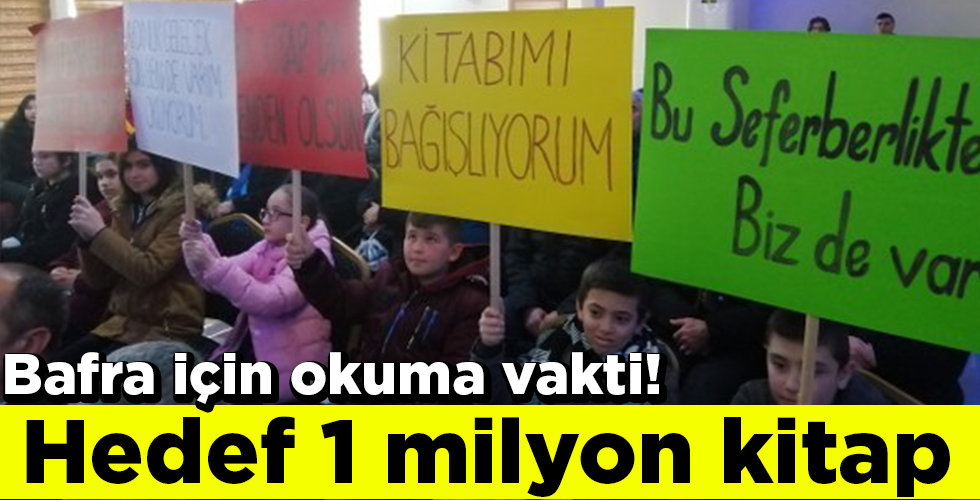 Bafra için okuma vakti! Hedef 1 milyon kitap