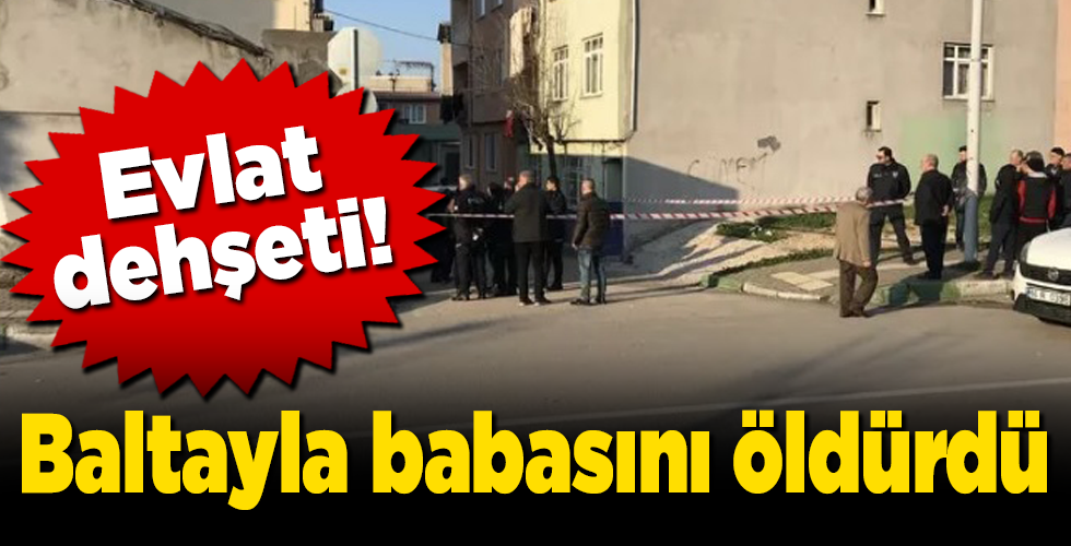 Baltayla babasını öldürdü